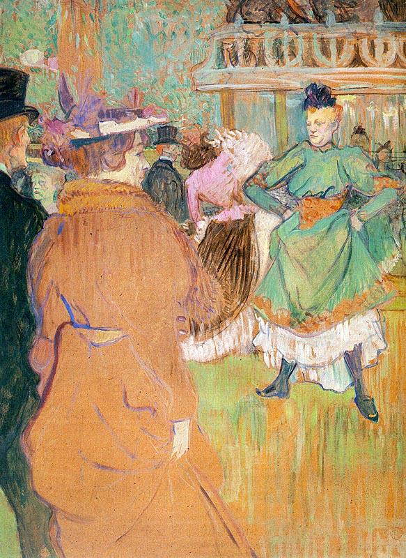  Henri  Toulouse-Lautrec The Beginning of the Quadrille at the Moulin Rouge Sweden oil painting art